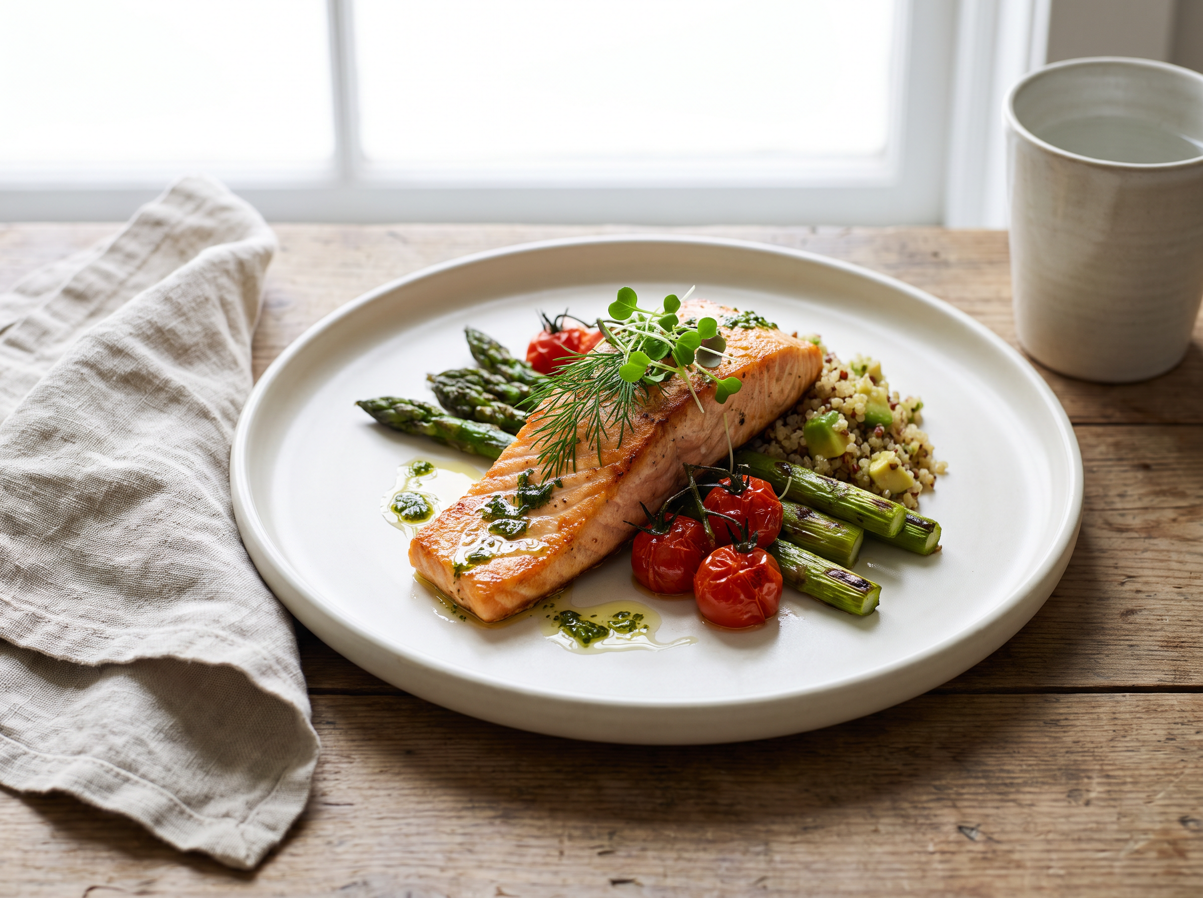 Chef-prepared wellness meal served at Serene Bay Recovery